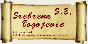 Srebrena Bogojević vizit kartica